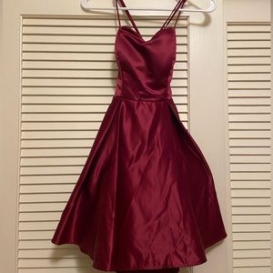 B.Darlin Dark Red Homecoming Dress